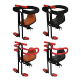 Maxbell Child Bike Seat Heavy Duty Carbon Steel for Electric Bike Padded Sponge Seat Black Full Enclosure
