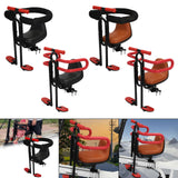 Maxbell Child Bike Seat Heavy Duty Carbon Steel for Electric Bike Padded Sponge Seat Black Full Enclosure