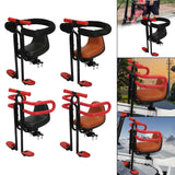 Maxbell Child Bike Seat Heavy Duty Carbon Steel for Electric Bike Padded Sponge Seat Black Full Enclosure