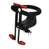 Maxbell Child Bike Seat Heavy Duty Carbon Steel for Electric Bike Padded Sponge Seat Black Full Enclosure
