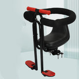 Maxbell Child Bike Seat Heavy Duty Carbon Steel for Electric Bike Padded Sponge Seat Black Full Enclosure