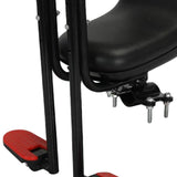 Maxbell Child Bike Seat Heavy Duty Carbon Steel for Electric Bike Padded Sponge Seat Black Full Enclosure