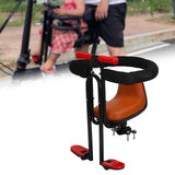 Maxbell Child Bike Seat Heavy Duty Carbon Steel for Electric Bike Padded Sponge Seat Brown Full Enclosure