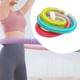 Maxbell Weighted Fitness Hoop PVC Abdomen Fitness Equipment for Gym Men Women Travel