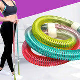 Maxbell Weighted Fitness Hoop PVC Abdomen Fitness Equipment for Gym Men Women Travel