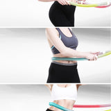 Maxbell Weighted Fitness Hoop PVC Abdomen Fitness Equipment for Gym Men Women Travel