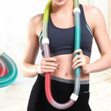 Maxbell Weighted Fitness Hoop PVC Abdomen Fitness Equipment for Gym Men Women Travel