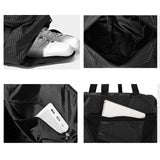 Maxbell Gym Bag Wear Resistant Portable Travel Duffel Bags for Picnic Hiking Clothes Black