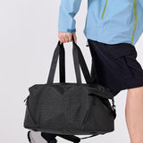 Maxbell Gym Bag Wear Resistant Portable Travel Duffel Bags for Picnic Hiking Clothes Black