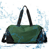 Maxbell Gym Bag Wear Resistant Portable Travel Duffel Bags for Picnic Hiking Clothes Green