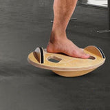 Maxbell Wooden Balance Board Exerciser Non Slip Rocker Board for Workout Sports Yoga