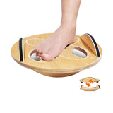 Maxbell Wooden Balance Board Exerciser Non Slip Rocker Board for Workout Sports Yoga