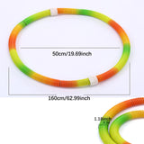 Maxbell Weighted Fitness Hoop Soft Spring Hoop Waist Friendly Design for Kids Adults 1.25kg
