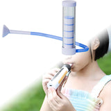 Maxbell Breathing Exercise Device Compact Easy to Use Lightweight Breathing Dumbbell Blue