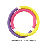 Maxbell Weighted Fitness Hoop Outdoor Entertainment Portable PVC Spring Hoop for Gym