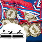 Maxbell Medal Hanger for Sports Race Runner Gymnastics Plaques Awards Ribbon Display 30x11.9cm