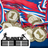 Maxbell Medal Hanger for Sports Race Runner Gymnastics Plaques Awards Ribbon Display 40x19.5cm
