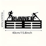Maxbell Medal Hanger for Sports Race Runner Gymnastics Plaques Awards Ribbon Display 40x19.5cm