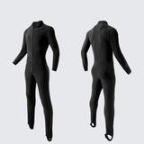 Maxbell Thermal Underwear Comfortable with Foot Strap Keep Warm Front Zip Base Layer XXL