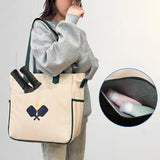 Maxbell Pickleball Tote Bag Outdoor Sports Bag Multifunction Table Tennis Bag Beige