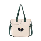 Maxbell Pickleball Tote Bag Outdoor Sports Bag Multifunction Table Tennis Bag Beige