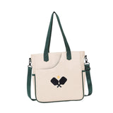 Maxbell Pickleball Tote Bag Outdoor Sports Bag Multifunction Table Tennis Bag Beige