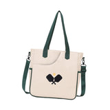 Maxbell Pickleball Tote Bag Outdoor Sports Bag Multifunction Table Tennis Bag Beige