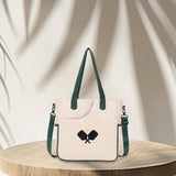 Maxbell Pickleball Tote Bag Outdoor Sports Bag Multifunction Table Tennis Bag Beige