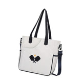 Maxbell Pickleball Tote Bag Outdoor Sports Bag Multifunction Table Tennis Bag White