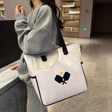 Maxbell Pickleball Tote Bag Outdoor Sports Bag Multifunction Table Tennis Bag White