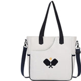 Maxbell Pickleball Tote Bag Outdoor Sports Bag Multifunction Table Tennis Bag White