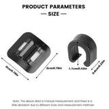 Maxbell 500Pcs Bike C Clip Clamps Easy Installation Stable Mountain Bike Line Clamps