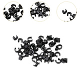 Maxbell 500Pcs Bike C Clip Clamps Easy Installation Stable Mountain Bike Line Clamps