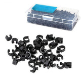 Maxbell 500Pcs Bike C Clip Clamps Easy Installation Stable Mountain Bike Line Clamps
