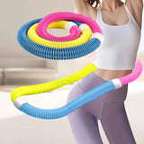 Maxbell Weighted Hoop PVC Abdominal Toner Portable Fitness Rings for Adults Gym Home