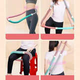 Maxbell Weighted Fitness Hoop Portable Training Foldable Spring Hoop for Kids Travel