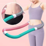 Maxbell Weighted Fitness Hoop Portable Training Foldable Spring Hoop for Kids Travel