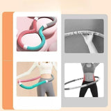 Maxbell Weighted Fitness Hoop Indoor Outdoor Exercise Hoop for Kids Adults Men Women 1.4kg Pink Green Gray