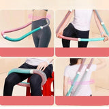 Maxbell Weighted Fitness Hoop Indoor Outdoor Exercise Hoop for Kids Adults Men Women 1.4kg Pink Green Gray