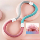 Maxbell Weighted Fitness Hoop Indoor Outdoor Exercise Hoop for Kids Adults Men Women 1.4kg Pink Green Gray