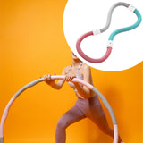 Maxbell Weighted Fitness Hoop Indoor Outdoor Exercise Hoop for Kids Adults Men Women 1.4kg Pink Green Gray