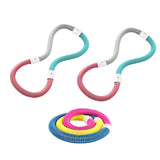 Maxbell Weighted Fitness Hoop Indoor Outdoor Exercise Hoop for Kids Adults Men Women 1.4kg Pink Green Gray