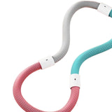 Maxbell Weighted Fitness Hoop Indoor Outdoor Exercise Hoop for Kids Adults Men Women 1.6kg Pink Green Gray