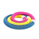 Maxbell Weighted Fitness Hoop Indoor Outdoor Exercise Hoop for Kids Adults Men Women 1.6kg Pink Blue Yellow