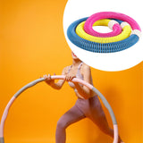 Maxbell Weighted Fitness Hoop Indoor Outdoor Exercise Hoop for Kids Adults Men Women 1.6kg Pink Blue Yellow