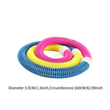 Maxbell Weighted Fitness Hoop Indoor Outdoor Exercise Hoop for Kids Adults Men Women 1.6kg Pink Blue Yellow