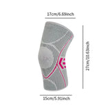 Maxbell Knee Sleeve Protector Ultralight Protective Gear for Baseball Hiking Cycling Gray