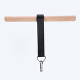 Maxbell Wooden Wrist and Forearm Blaster Weight Plates Holder Adults Strength Roller