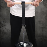 Maxbell Wooden Wrist and Forearm Blaster Weight Plates Holder Adults Strength Roller