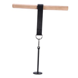 Maxbell Wooden Wrist and Forearm Blaster Weight Plates Holder Adults Strength Roller